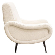 Cameron Accent Chair in Bone Boucle Textured Fabric w/ Black Leg by Diamond Sofa - R&R Furniture Gallery (Fountain Valley, CA)