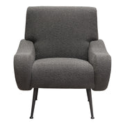 Cameron Accent Chair in Chair Boucle Textured Fabric w/ Black Leg by Diamond Sofa - R&R Furniture Gallery (Fountain Valley, CA)