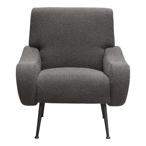 Cameron Accent Chair in Chair Boucle Textured Fabric w/ Black Leg by Diamond Sofa - R&R Furniture Gallery (Fountain Valley, CA)
