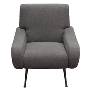 Cameron Accent Chair in Chair Boucle Textured Fabric w/ Black Leg by Diamond Sofa - R&R Furniture Gallery (Fountain Valley, CA)