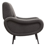Cameron Accent Chair in Chair Boucle Textured Fabric w/ Black Leg by Diamond Sofa - R&R Furniture Gallery (Fountain Valley, CA)