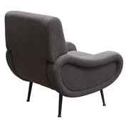 Cameron Accent Chair in Chair Boucle Textured Fabric w/ Black Leg by Diamond Sofa - R&R Furniture Gallery (Fountain Valley, CA)