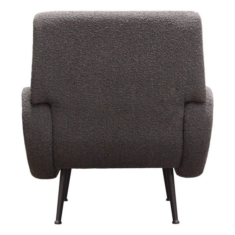 Cameron Accent Chair in Chair Boucle Textured Fabric w/ Black Leg by Diamond Sofa - R&R Furniture Gallery (Fountain Valley, CA)