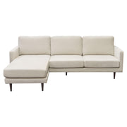 Kelsey Reversible Chaise Sectional in Cream Fabric by Diamond Sofa - R&R Furniture Gallery (Fountain Valley, CA)