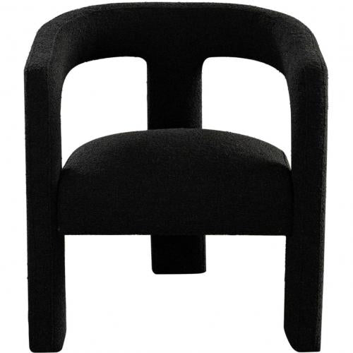 Scout Dining/Accent Chair in Black Boucle Fabric