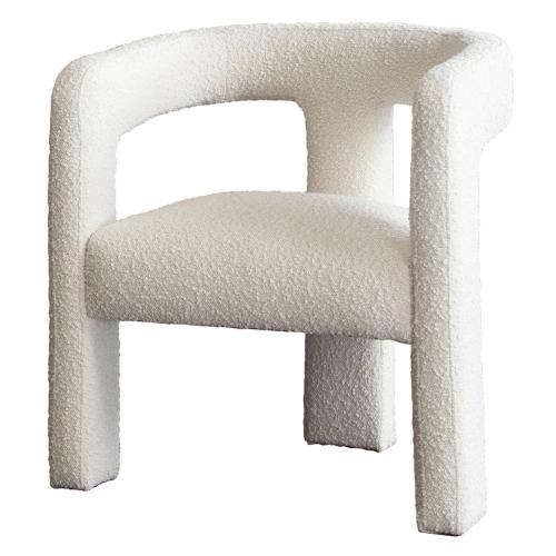 Scout Dining/Accent Chair in Ivory Boucle Fabric