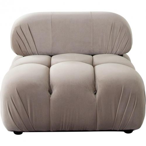 Paloma Armless Chair in Mink Tan Velvet
