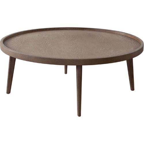 Clover Round Cocktail Table in Oak Finish