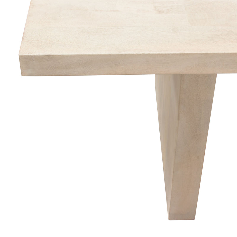 Sonoma 80" Solid Mango Wood Dining Table in Light Natural Grey Wash Finish by Diamond Sofa