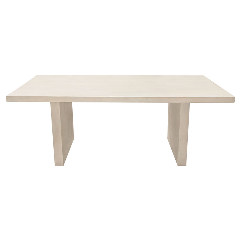Sonoma 80" Solid Mango Wood Dining Table in Light Natural Grey Wash Finish by Diamond Sofa