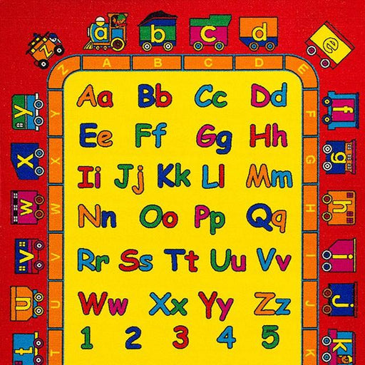 ABBEY Red & Multi 5' X 8' Area Rug - R&R Furniture Gallery (Fountain Valley, CA)