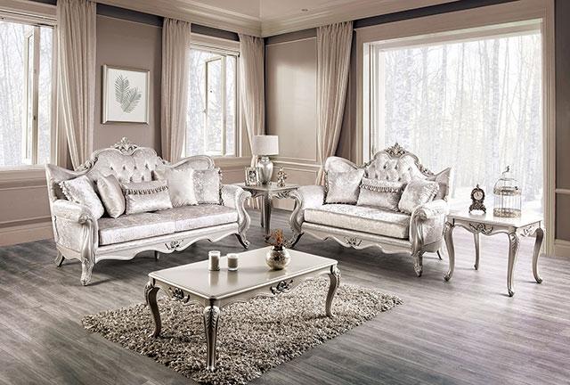 Acapulco White & Espresso Sofa - R&R Furniture Gallery (Fountain Valley, CA)