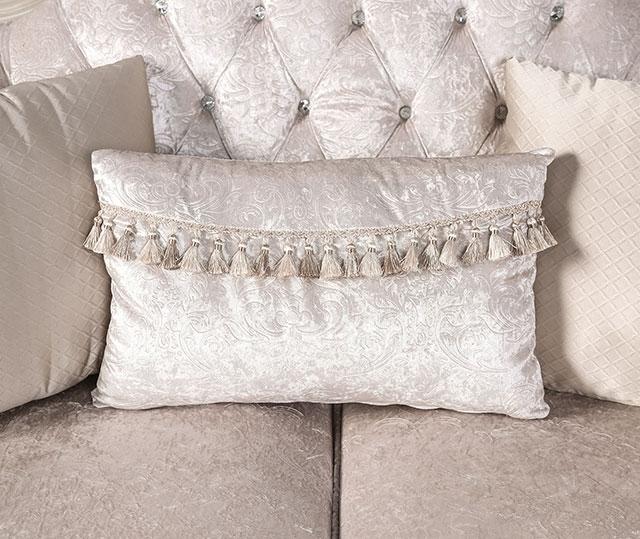Acapulco White & Espresso Sofa - R&R Furniture Gallery (Fountain Valley, CA)