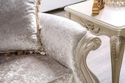Acapulco White & Espresso Sofa - R&R Furniture Gallery (Fountain Valley, CA)