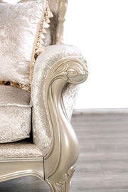 Acapulco White & Espresso Loveseat - R&R Furniture Gallery (Fountain Valley, CA)