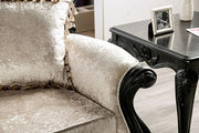 Acapulco White & Espresso Sofa - R&R Furniture Gallery (Fountain Valley, CA)