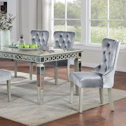 ADALIA Dining Table, Silver - R&R Furniture Gallery (Fountain Valley, CA)