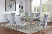 ADALIA Dining Table, Silver - R&R Furniture Gallery (Fountain Valley, CA)