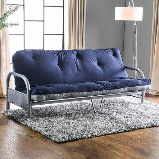 Aksel Black/Red Futon Mattress, Black, Red & Gray - R&R Furniture Gallery (Fountain Valley, CA)