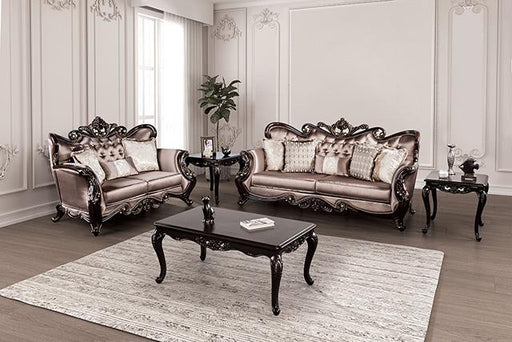 Albacete Chair Cherry & Campage - R&R Furniture Gallery (Fountain Valley, CA)