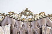 Albacete Sofa Campage & Walnut - R&R Furniture Gallery (Fountain Valley, CA)