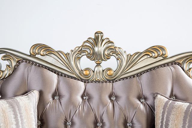Albacete Sofa Campage & Walnut - R&R Furniture Gallery (Fountain Valley, CA)