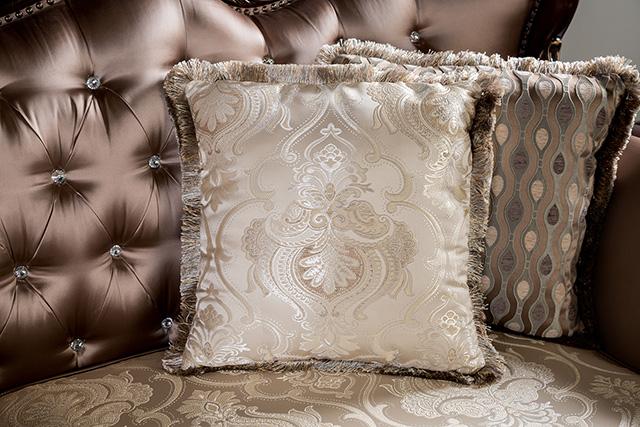 Albacete Sofa Campage & Walnut - R&R Furniture Gallery (Fountain Valley, CA)