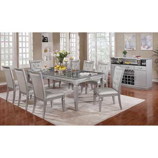 Alena Silver Dining Table - R&R Furniture Gallery (Fountain Valley, CA)