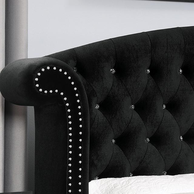 ZOHAR E.King Bed, Black - R&R Furniture Gallery (Fountain Valley, CA)