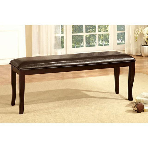 Woodside Dark Cherry/Espresso Bench - R&R Furniture Gallery (Fountain Valley, CA)