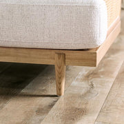 ALESUND Loveseat, Beige/Light Oak, Natural & Brown - R&R Furniture Gallery (Fountain Valley, CA)