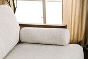 ALESUND Loveseat, Beige/Light Oak, Natural & Brown - R&R Furniture Gallery (Fountain Valley, CA)