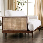 ALESUND Loveseat, Beige/Light Oak, Natural & Brown - R&R Furniture Gallery (Fountain Valley, CA)