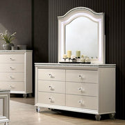 ALLIE Mirror Beige & Rose Gold - R&R Furniture Gallery (Fountain Valley, CA)