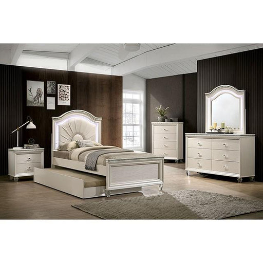 ALLIE Chest Beige & Brown - R&R Furniture Gallery (Fountain Valley, CA)