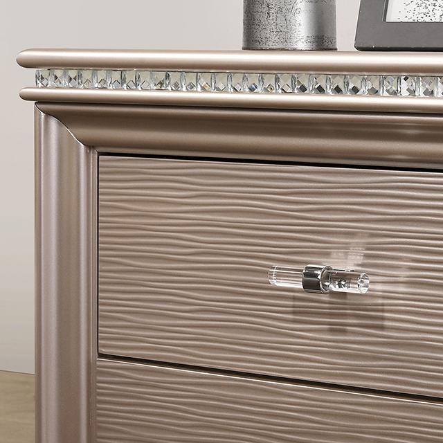 ALLIE Chest Beige & Brown - R&R Furniture Gallery (Fountain Valley, CA)