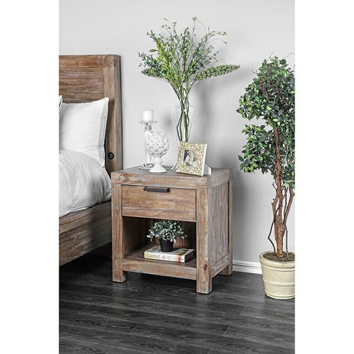 Wynton Weathered Light Oak Night Stand - R&R Furniture Gallery (Fountain Valley, CA)