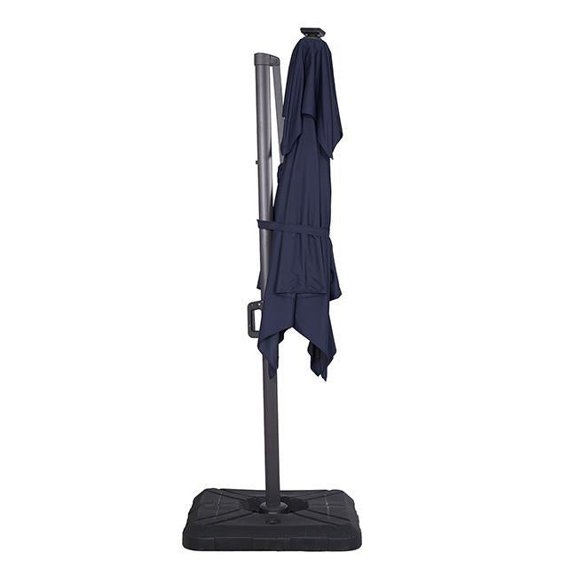 Xico 8 Ft Square Umbrella w/ Double Top w/ LED Light + 37" Large Base - R&R Furniture Gallery (Fountain Valley, CA)
