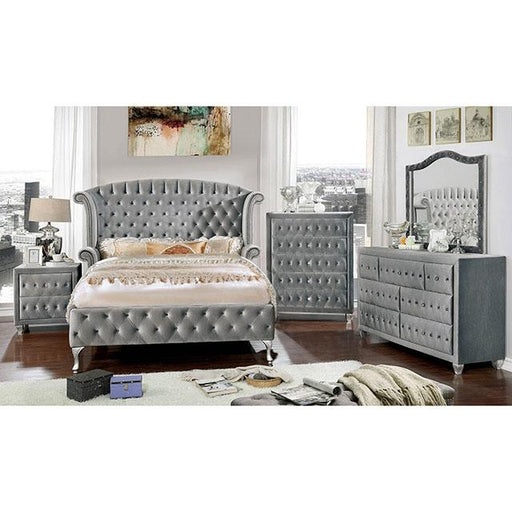 Alzir Bed Grey & Blue - R&R Furniture Gallery (Fountain Valley, CA)