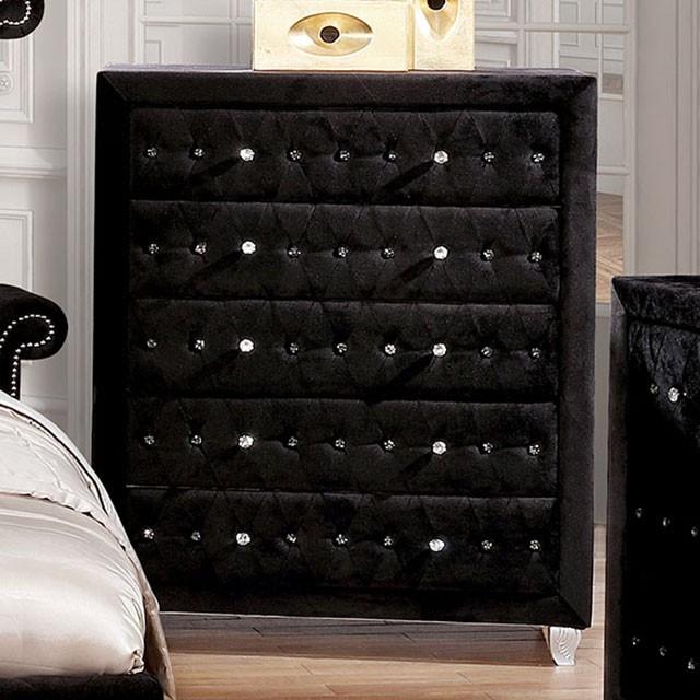 Alzir Gray & Black Chest - R&R Furniture Gallery (Fountain Valley, CA)
