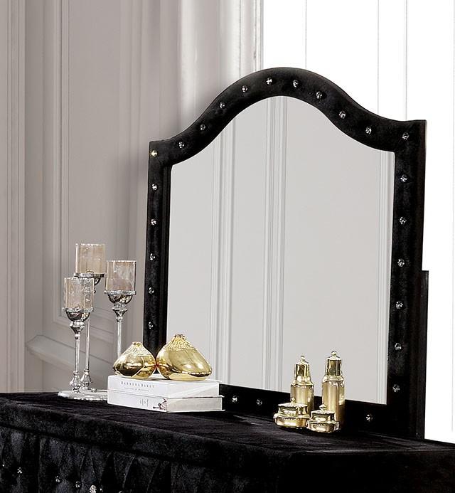 Alzire Black & Blue Mirror - R&R Furniture Gallery (Fountain Valley, CA)
