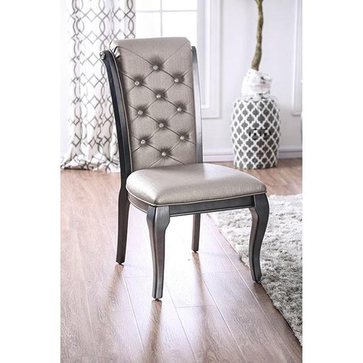 Amina Gray Side Chair (2/CTN) - R&R Furniture Gallery (Fountain Valley, CA)