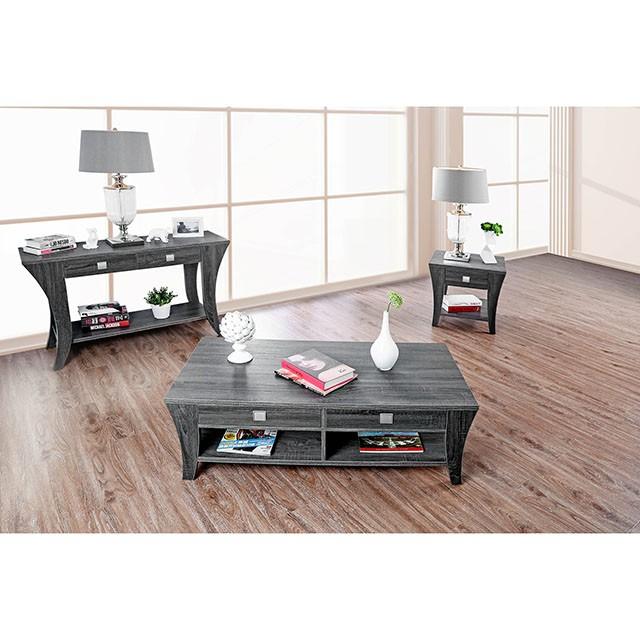 Amity Gray Sofa Table - R&R Furniture Gallery (Fountain Valley, CA)