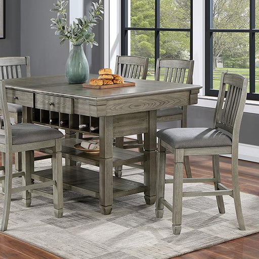 ANAYA Counter Ht. Table, Gray - R&R Furniture Gallery (Fountain Valley, CA)