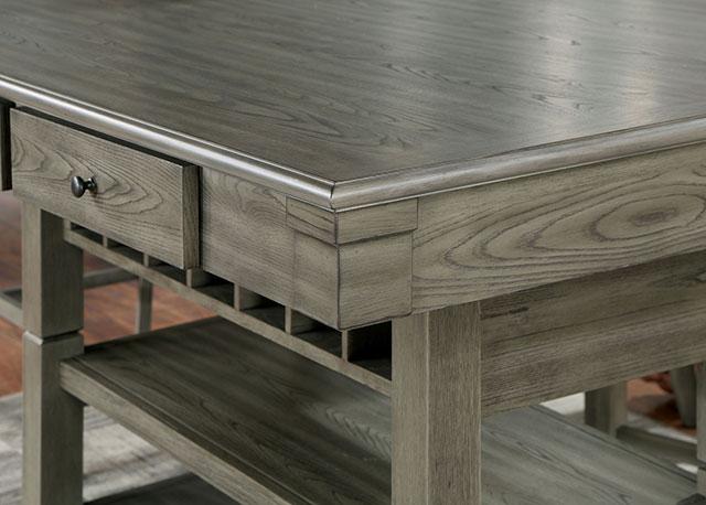 ANAYA Counter Ht. Table, Gray - R&R Furniture Gallery (Fountain Valley, CA)