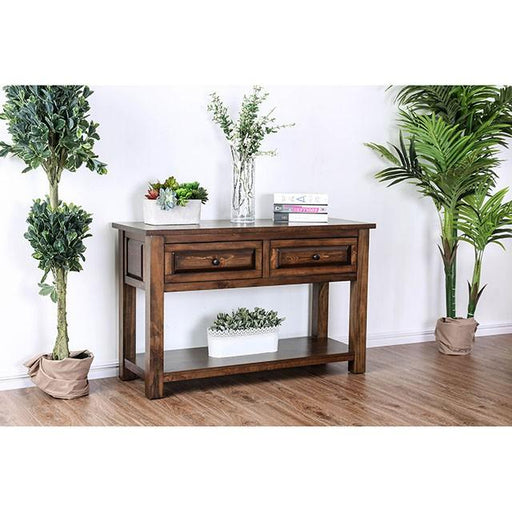 Annabel Walnut Sofa Table - R&R Furniture Gallery (Fountain Valley, CA)