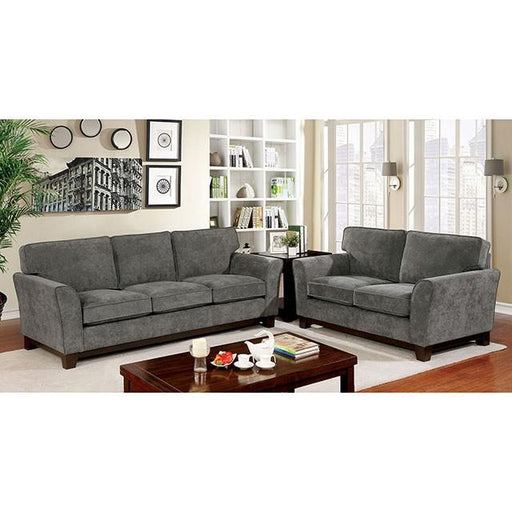 Caldicot Gray Love Seat - R&R Furniture Gallery (Fountain Valley, CA)