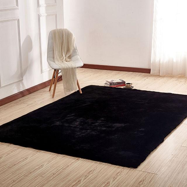 Caparica Black 5' X 7' Area Rug - R&R Furniture Gallery (Fountain Valley, CA)
