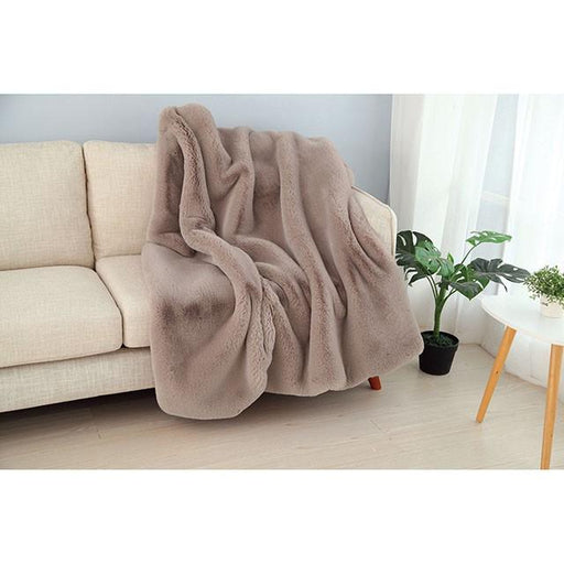 Caparica Blush Throw, Blush - R&R Furniture Gallery (Fountain Valley, CA)