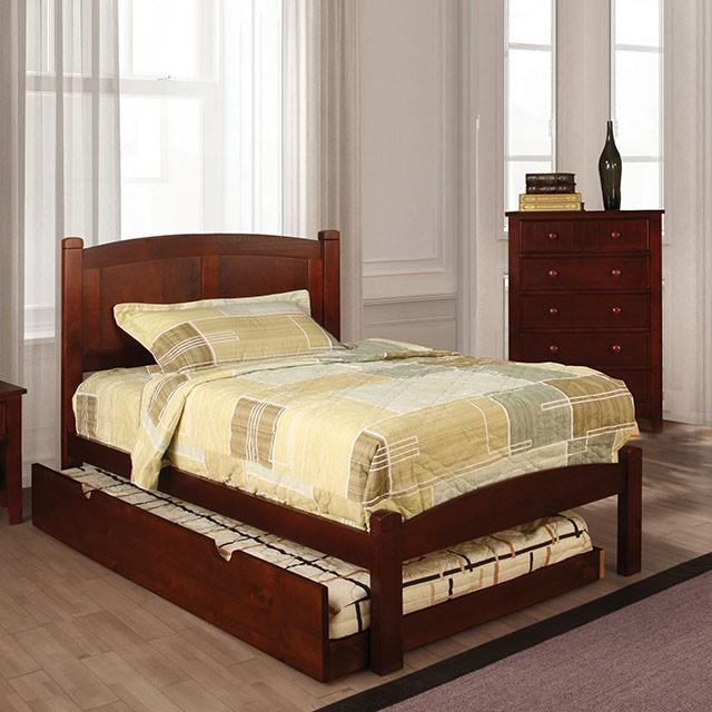 Cara Cherry Twin Bed - R&R Furniture Gallery (Fountain Valley, CA)